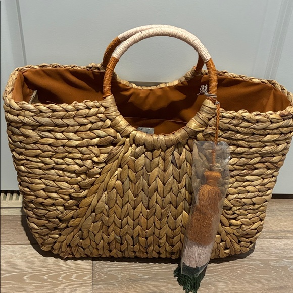 a new day Handbags - Handwoven Beach Tote Bag